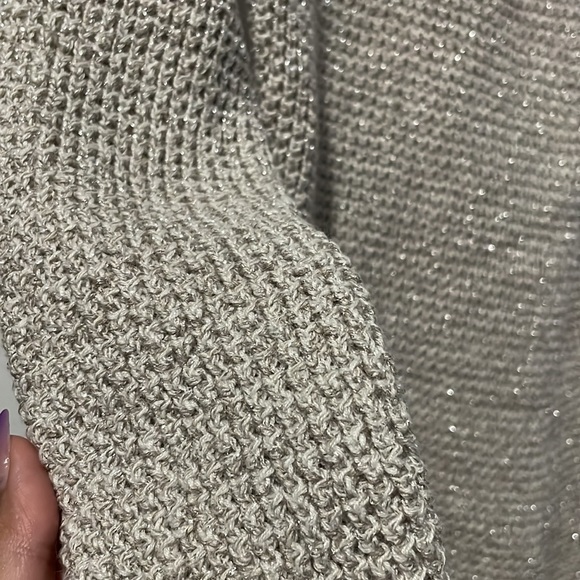 Sparkly Woven Sweater Rachel Rachel Roy with open back cut - Picture 3 of 5